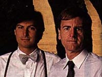 Steve Jobs and John Sculley