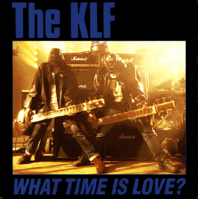 GIF of Bill and Jimmy of the KLF